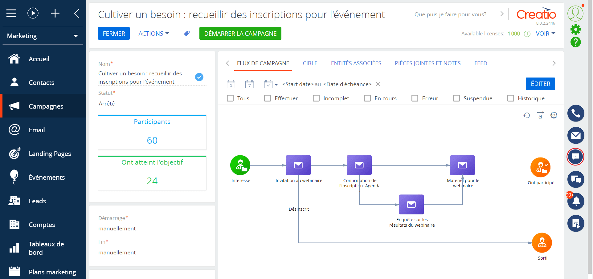 Comment gérer ton marketing avec le CRM Creatio ?